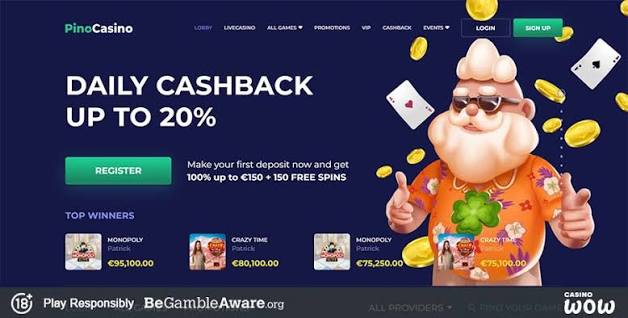 PinoCasino spellobby – slots overzicht